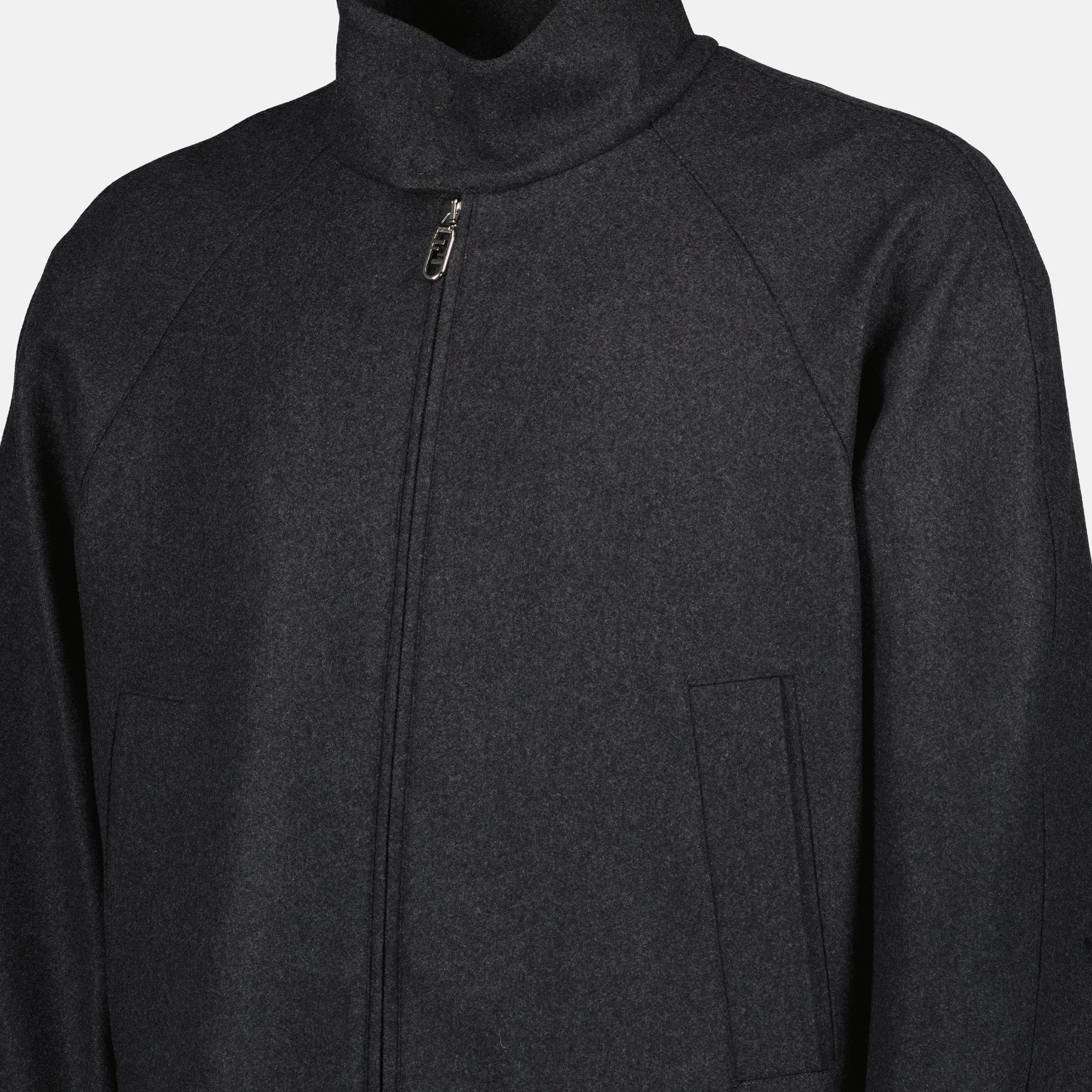 Fendi Cashmere Bomber Jacket - image 3