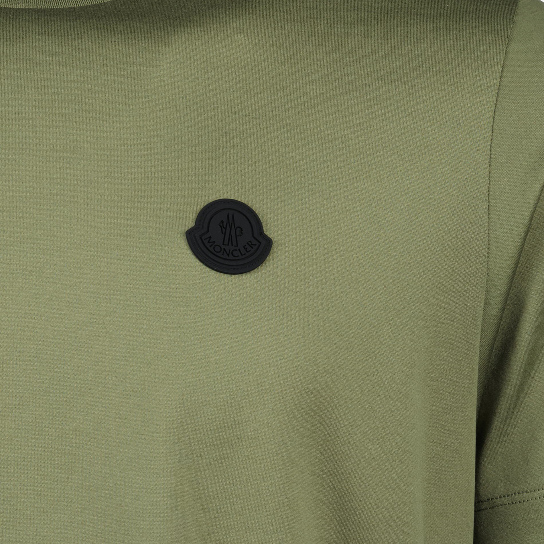 Moncler Khaki Vertical Logo T-Shirt - image 7