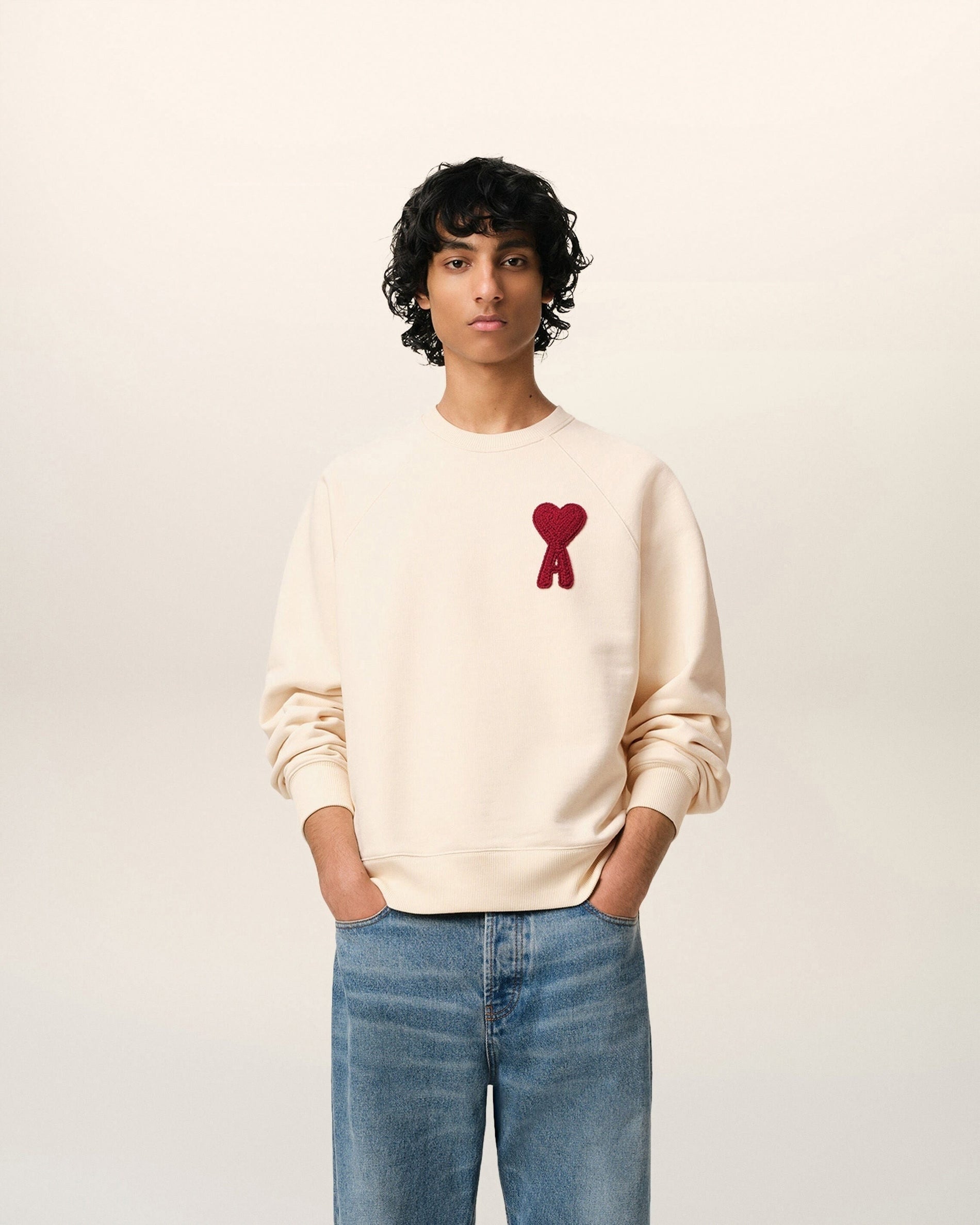 Ami Paris Ami de Coeur sweatshirt in heavy loopback - image 2