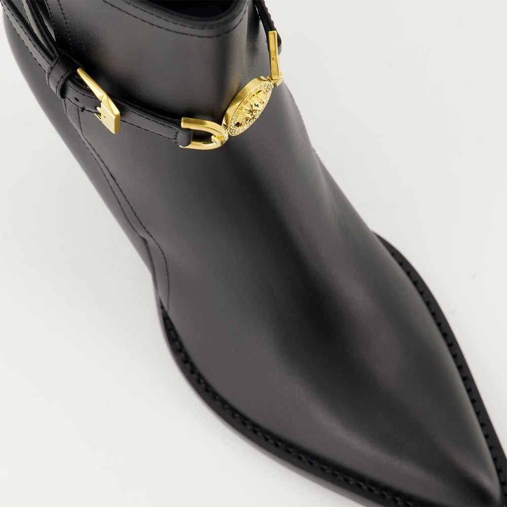 Versace Medusa Harness Ankle Boots - image 4