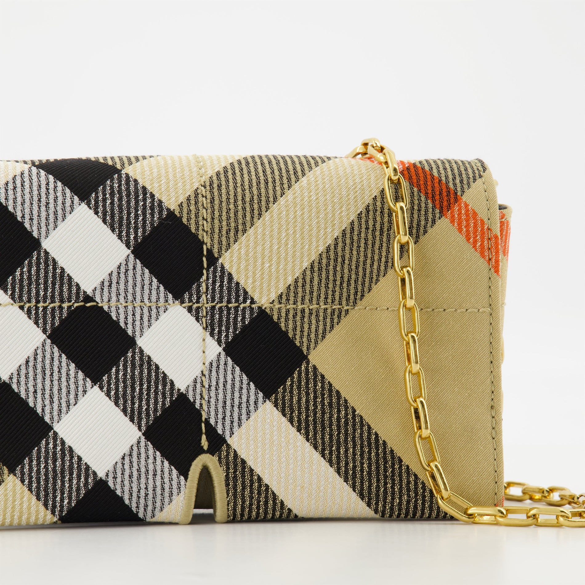 Burberry Check Chain Mini Wallet Bag - image 3