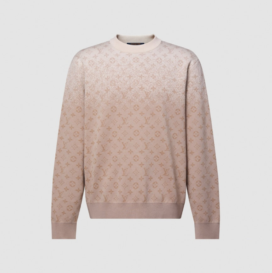Louis Vuitton Monogram Long-Sleeved Crewneck