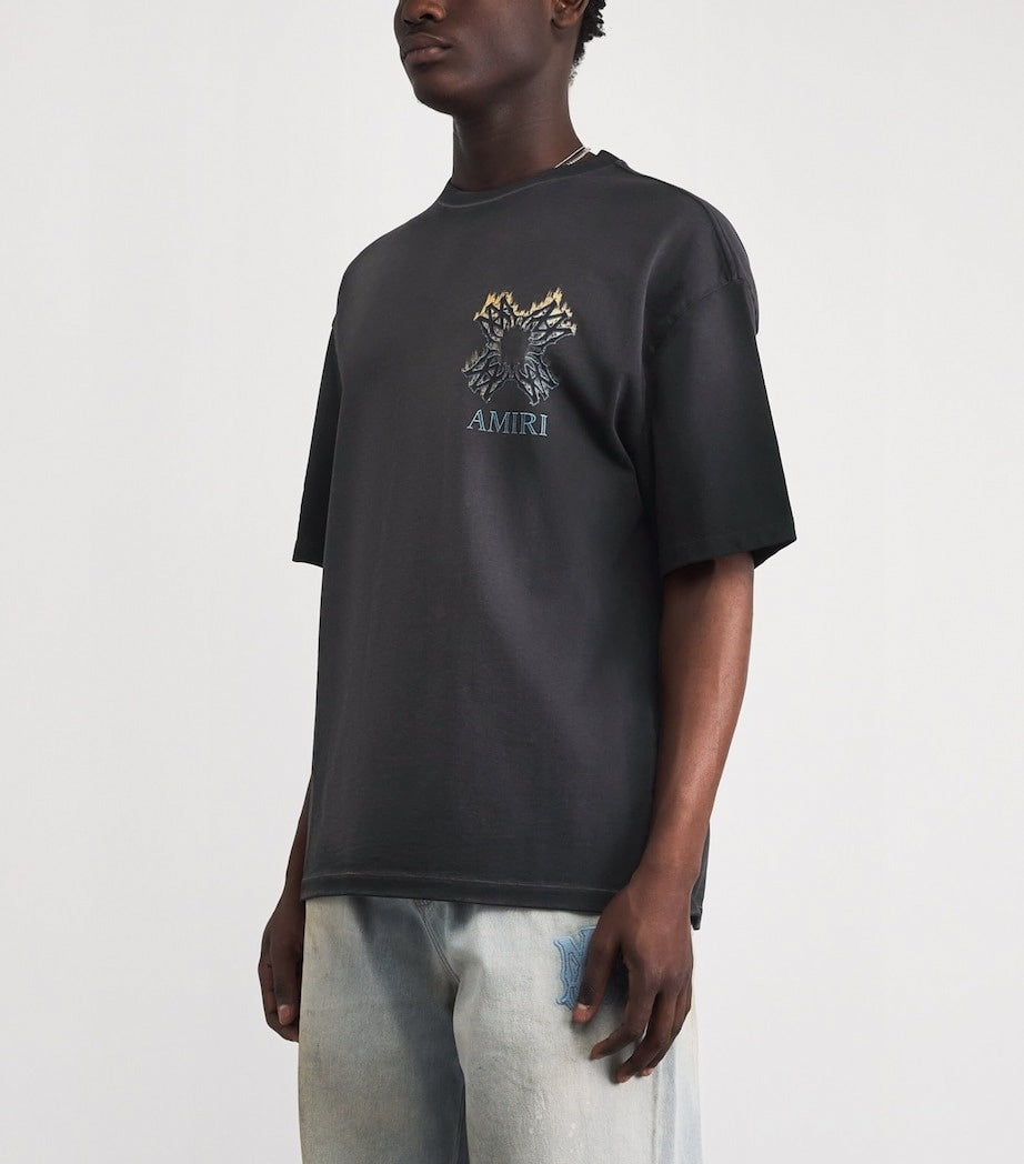 Amiri MA Quad Flames Oversized Cotton T-Shirt - image 2