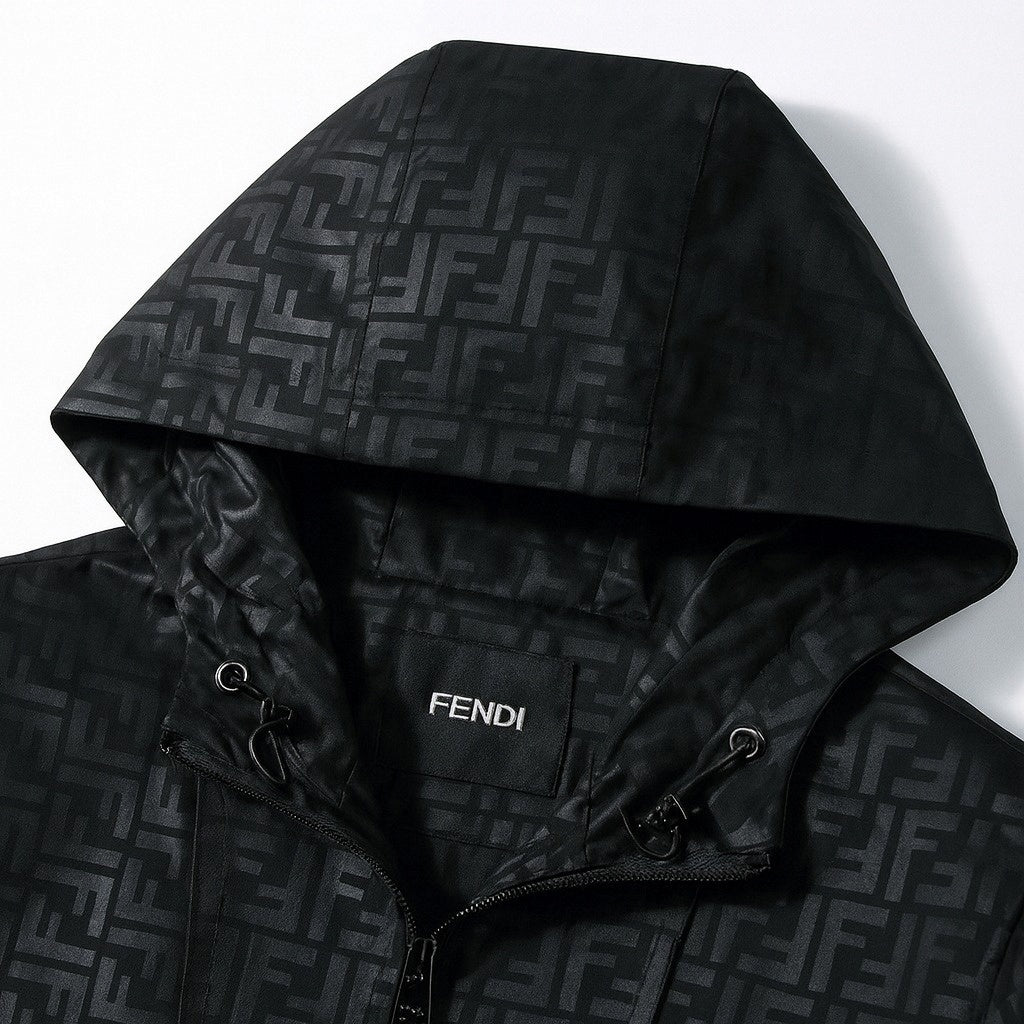Fendi FF Monogram Hooded Jacket - image 3