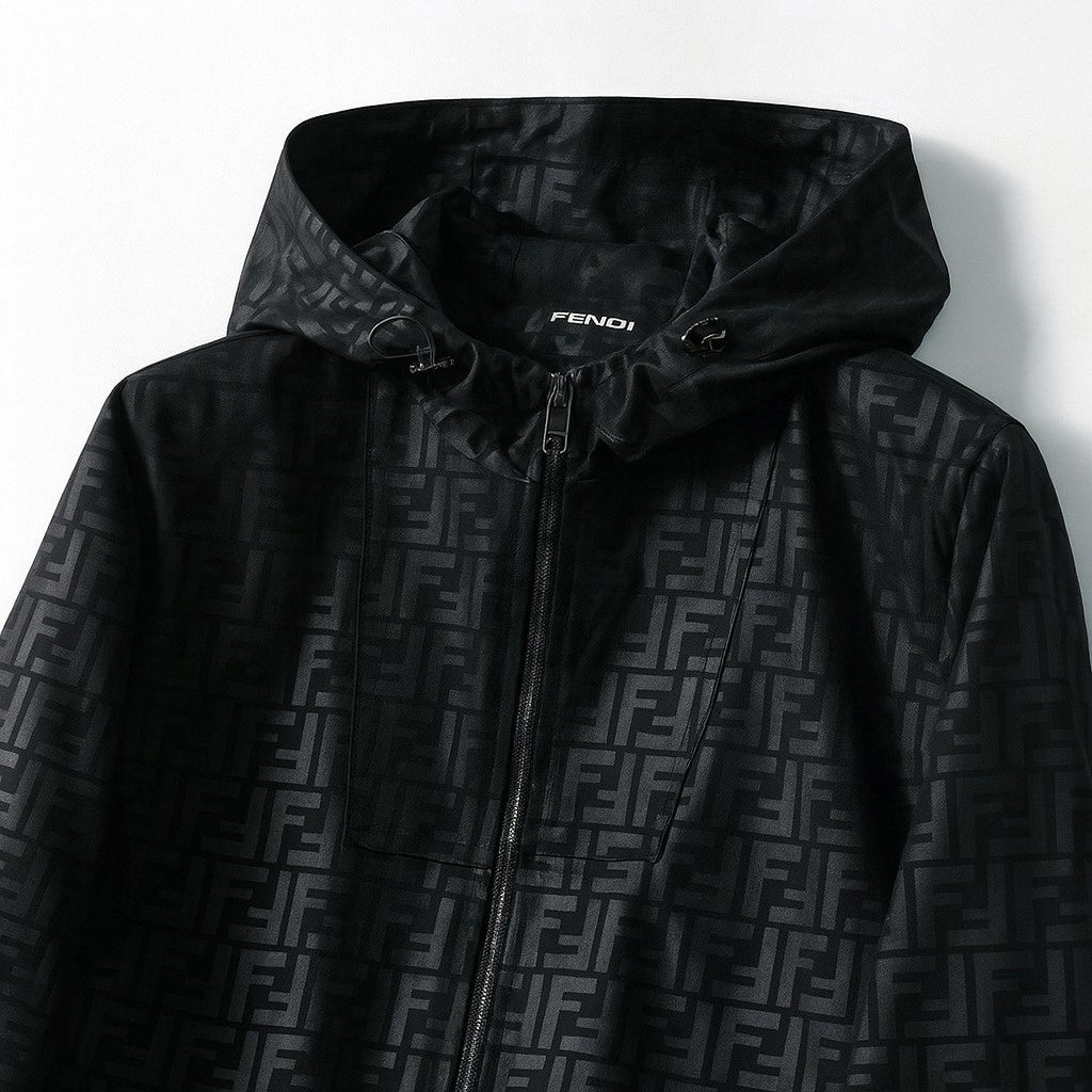 Fendi FF Monogram Hooded Jacket - image 4