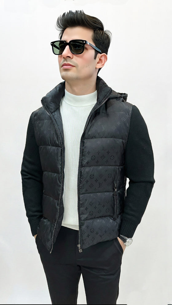 Louis Vuitton Monogram Hybrid Knit & Puffer Jacket - image 7