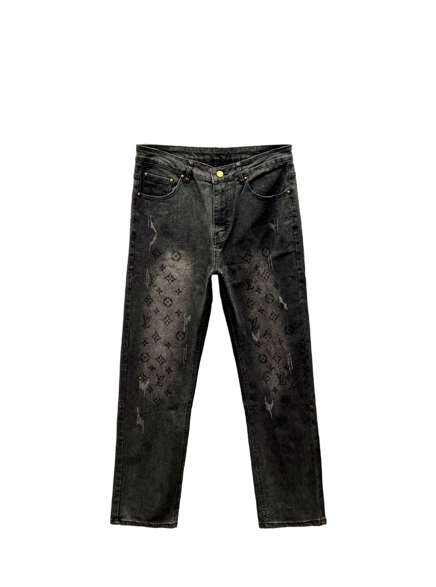 Louis Vuitton Black Monogram Jeans