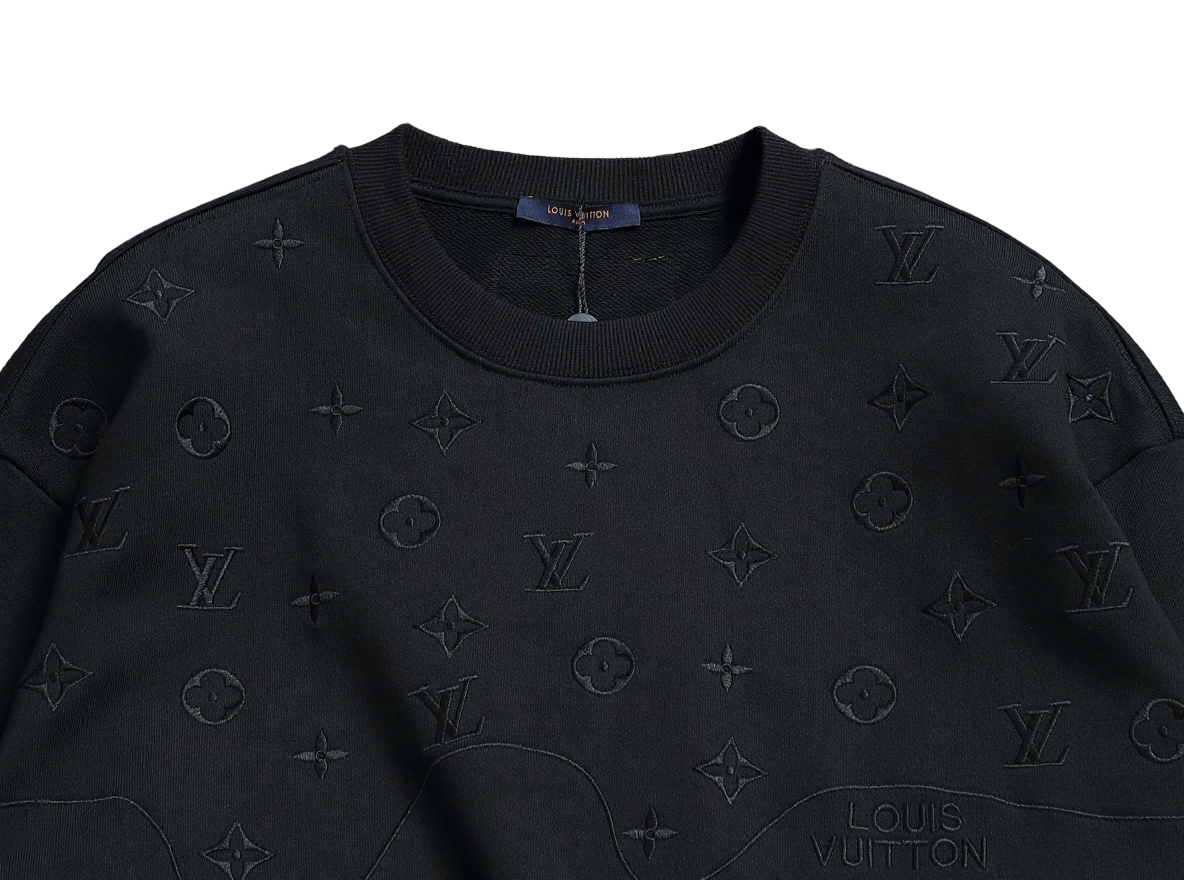 Louis Vuitton LV Black Monogram Sweatshirt - image 4