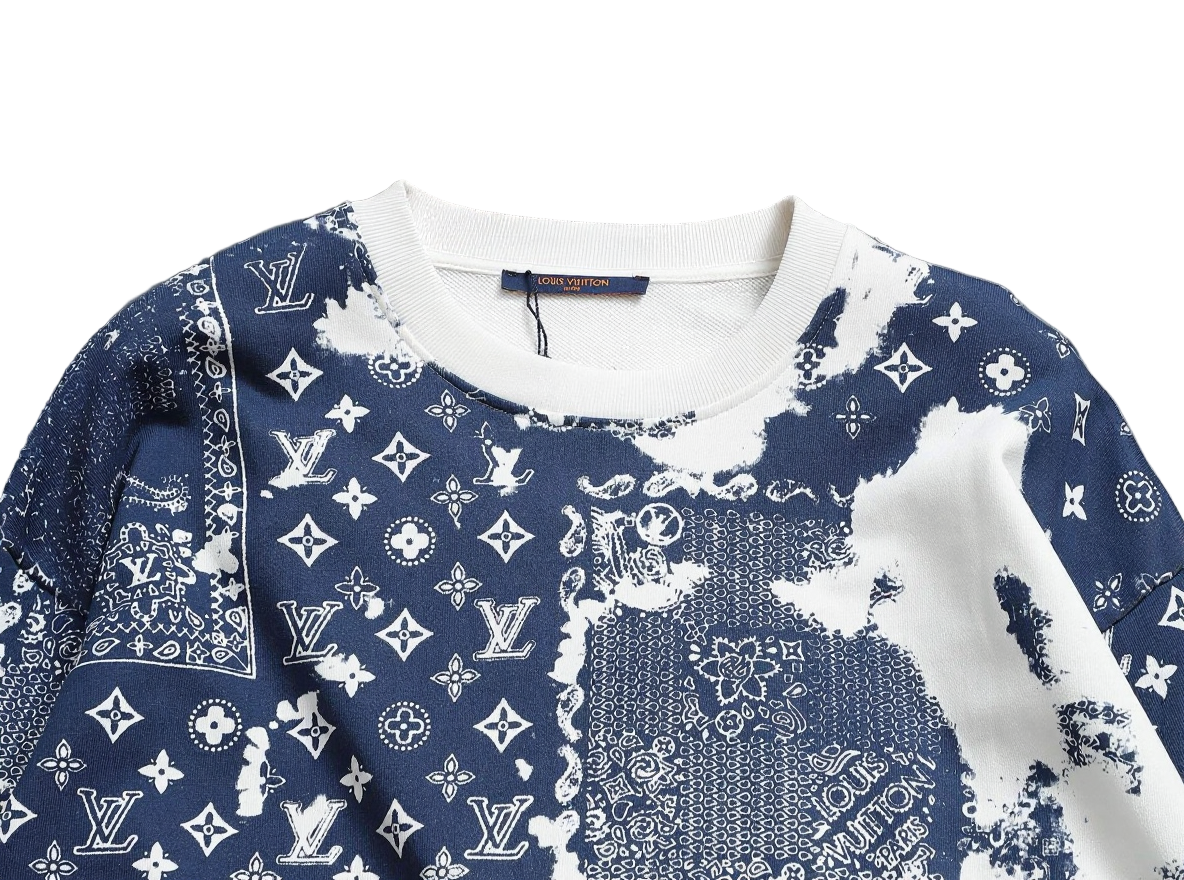 Louis Vuitton LV White Monogram Bandana Print Sweatshirt - image 5