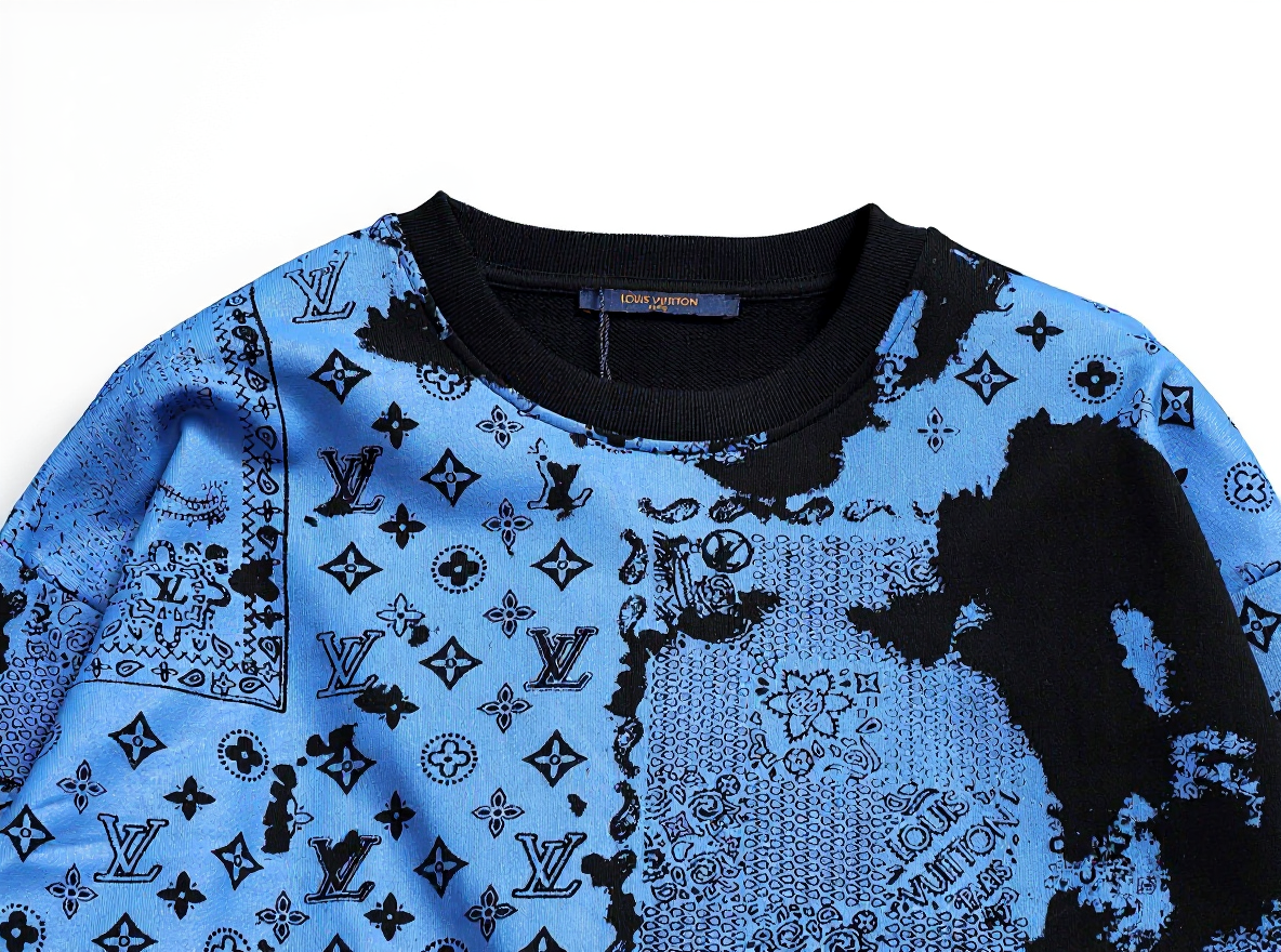 Louis Vuitton Blue Monogram Bandana Print Sweatshirt - image 4