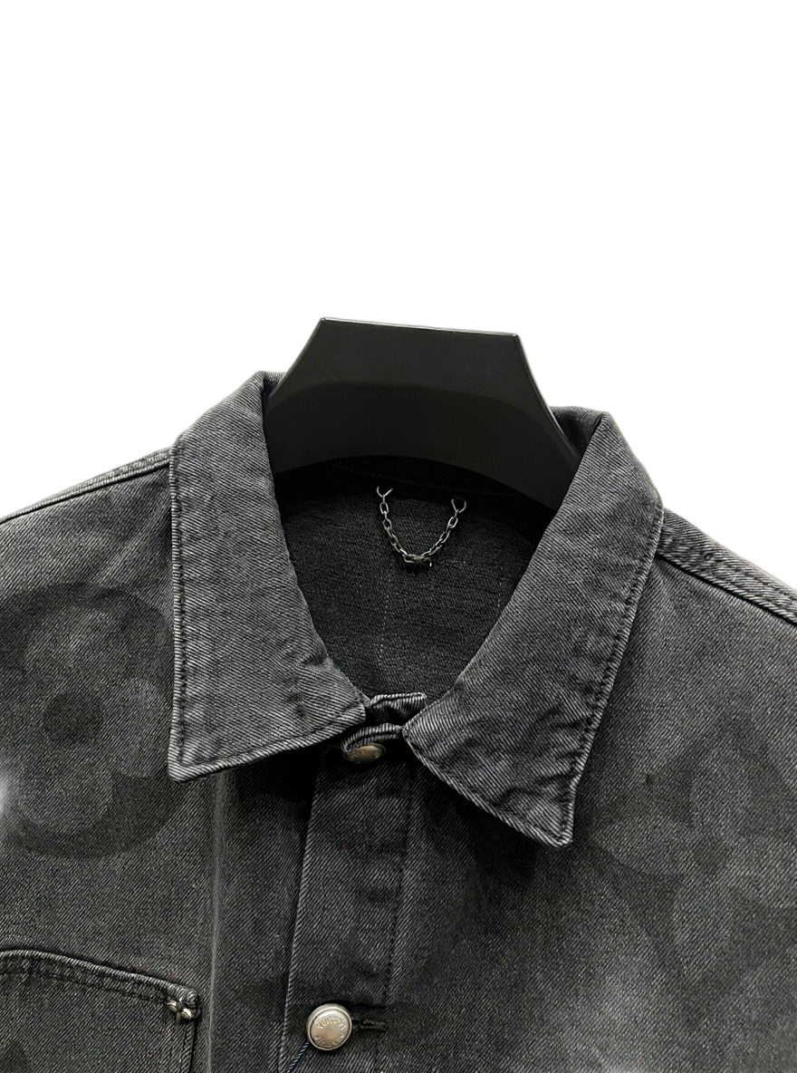 Louis Vuitton Black Monogram Denim Jacket - image 5