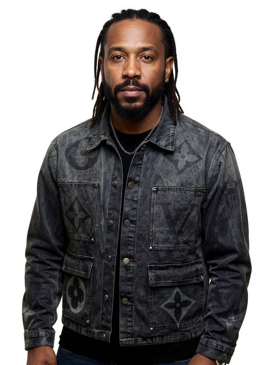 Louis Vuitton Black Monogram Denim Jacket - image 4