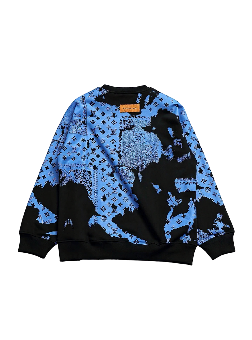 Louis Vuitton Blue Monogram Bandana Print Sweatshirt - image 2