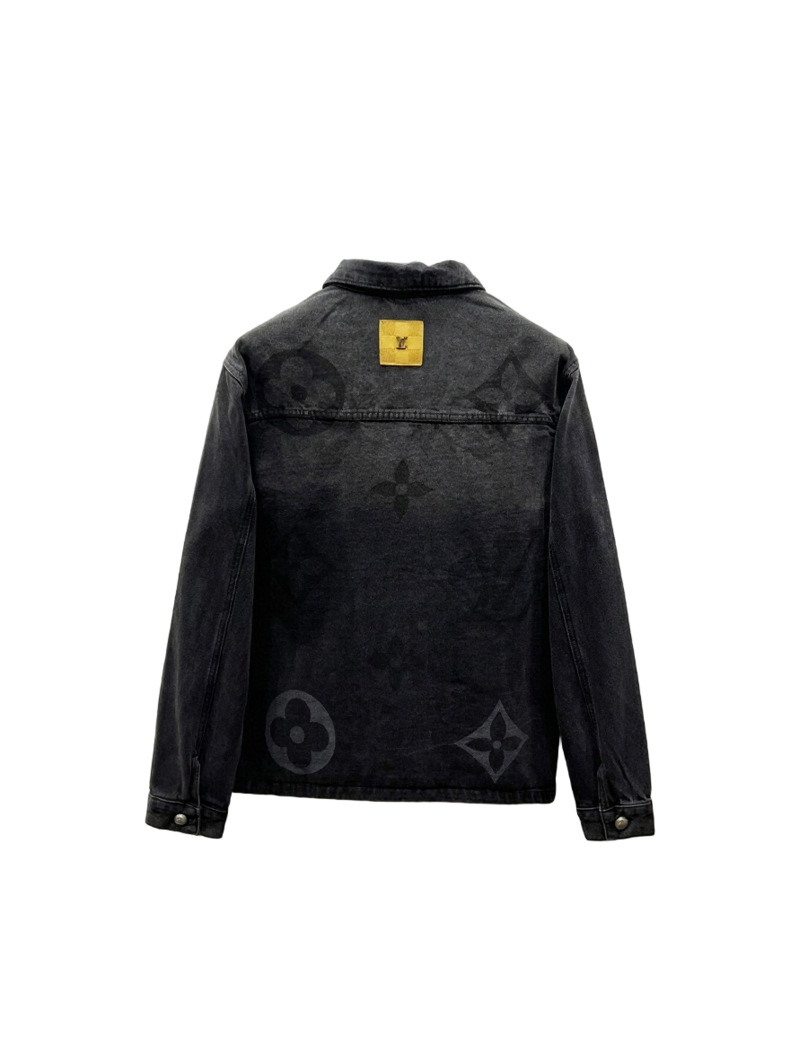 Louis Vuitton Black Monogram Denim Jacket - image 2