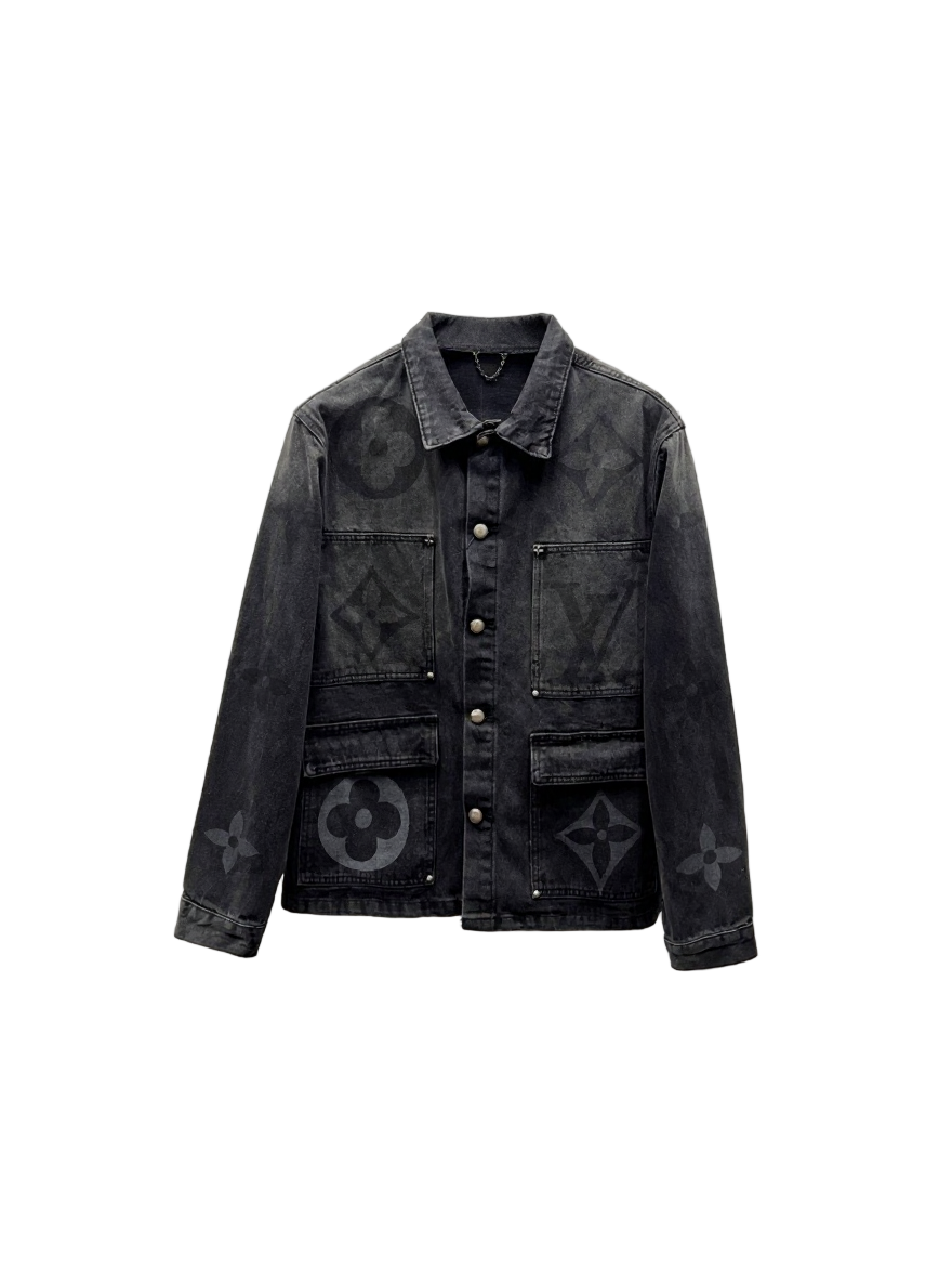 Louis Vuitton Black Monogram Denim Jacket