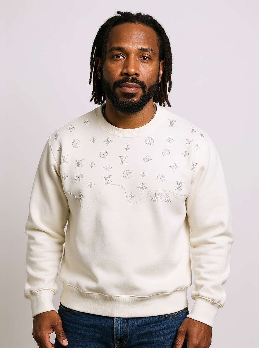 Louis Vuitton LV White Monogram Sweatshirt - image 3