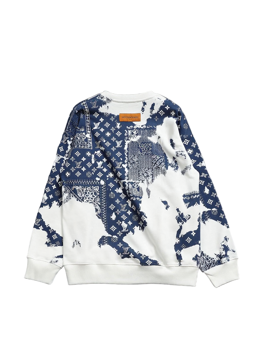 Louis Vuitton LV White Monogram Bandana Print Sweatshirt - image 2