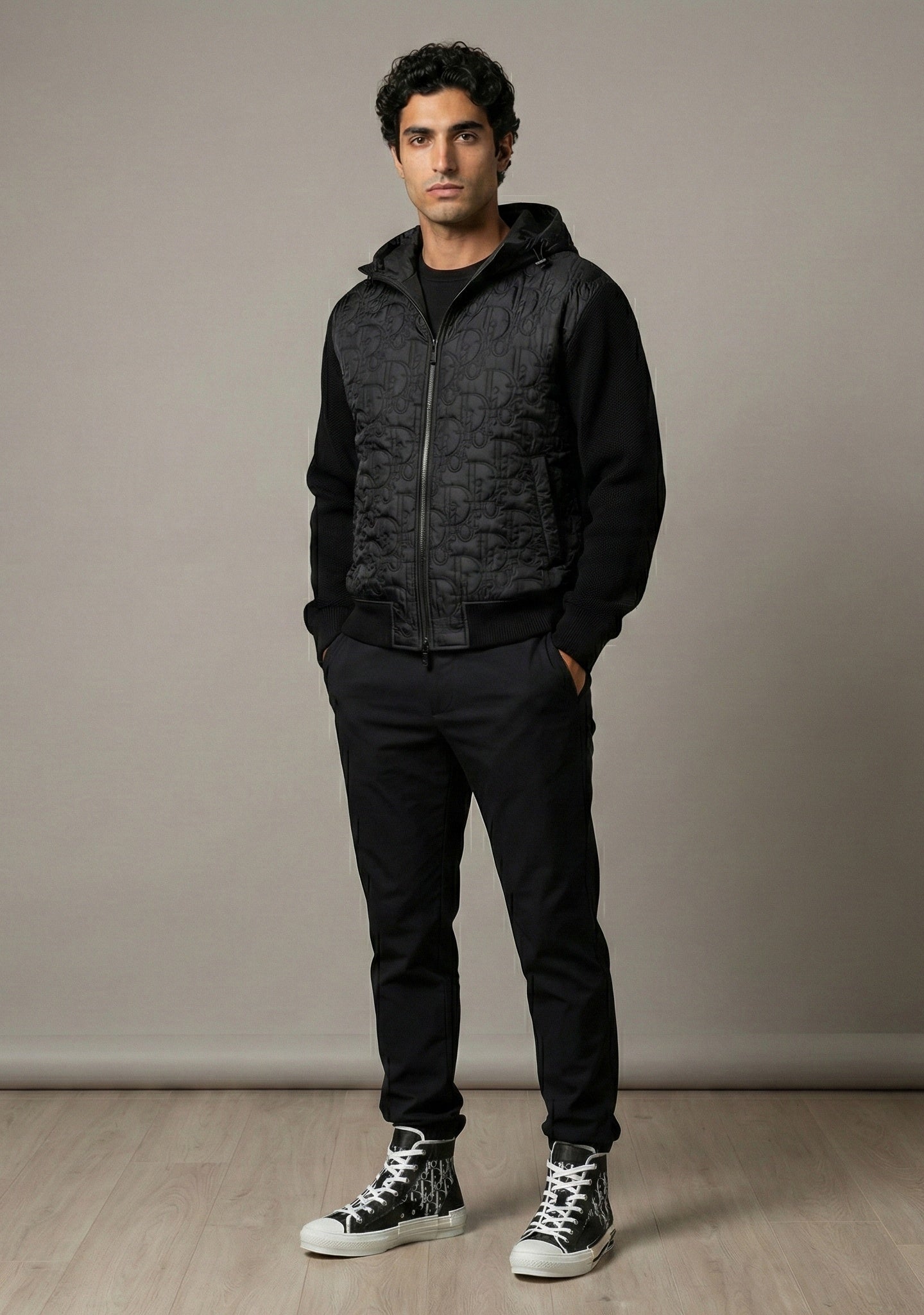 Dior Oblique Quilted Hybrid Hoodie - image 4
