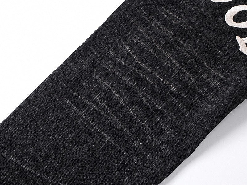 Amiri Hollywood Distressed Black Denim Jeans - image 6