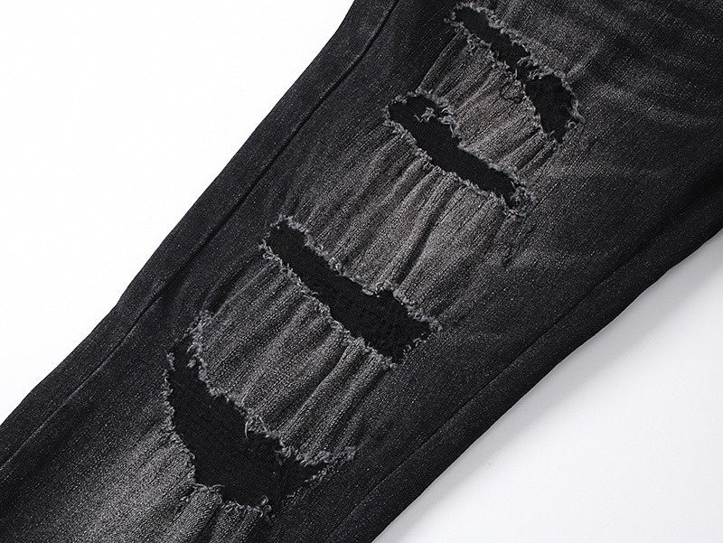 Amiri Hollywood Distressed Black Denim Jeans - image 13