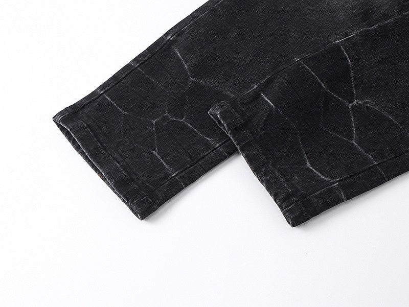 Amiri Hollywood Distressed Black Denim Jeans - image 15