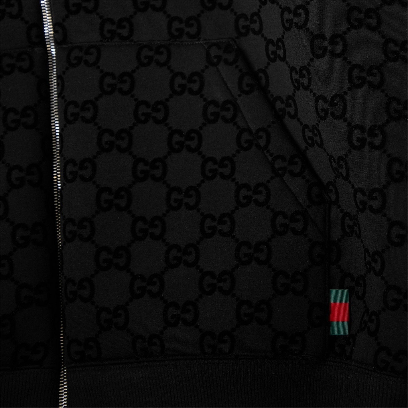 Gucci GG Flock Zip Hoodie - image 3