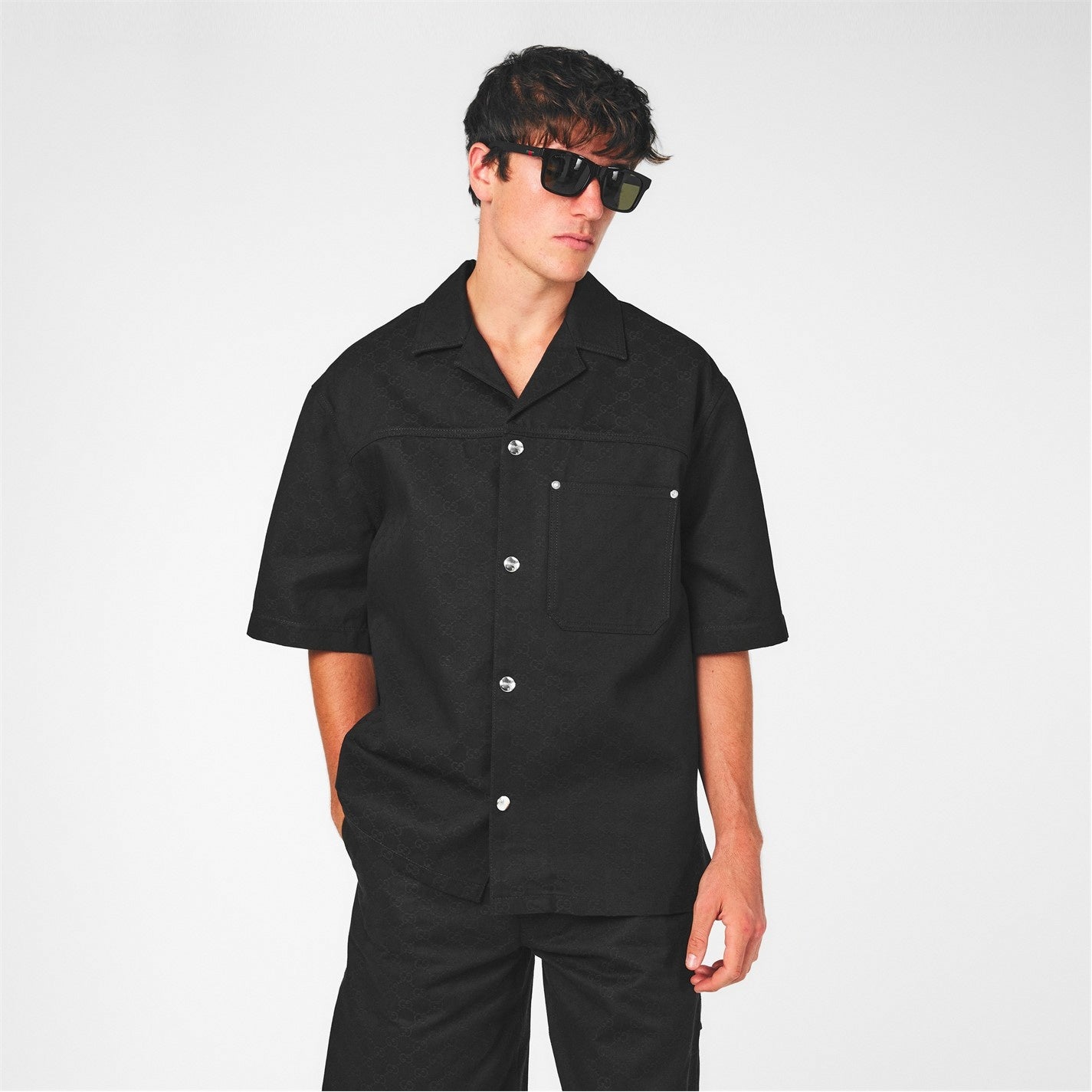 Gucci GG Denim Short-Sleeved Shirt - image 4