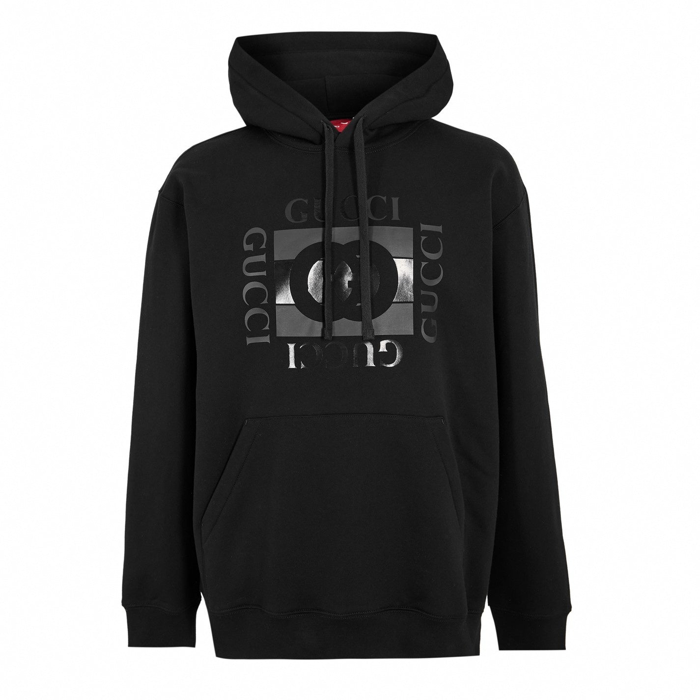 Gucci Logo Print Pullover Hoodie