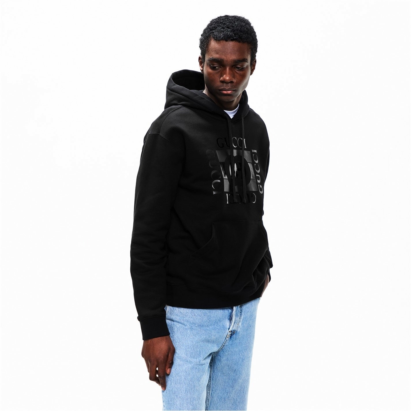 Gucci Logo Print Pullover Hoodie - image 4