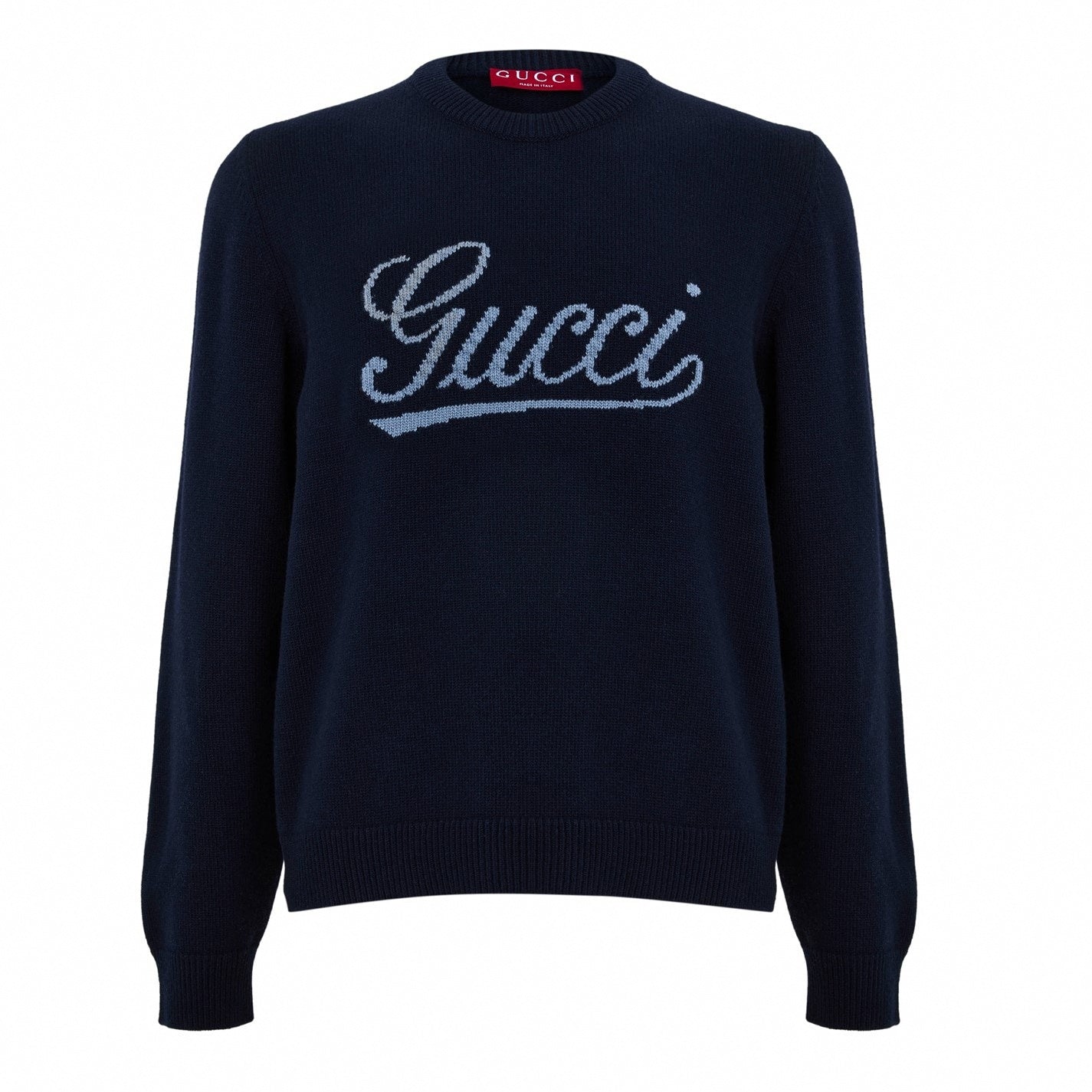 Gucci Script Logo Crew Neck Jumper