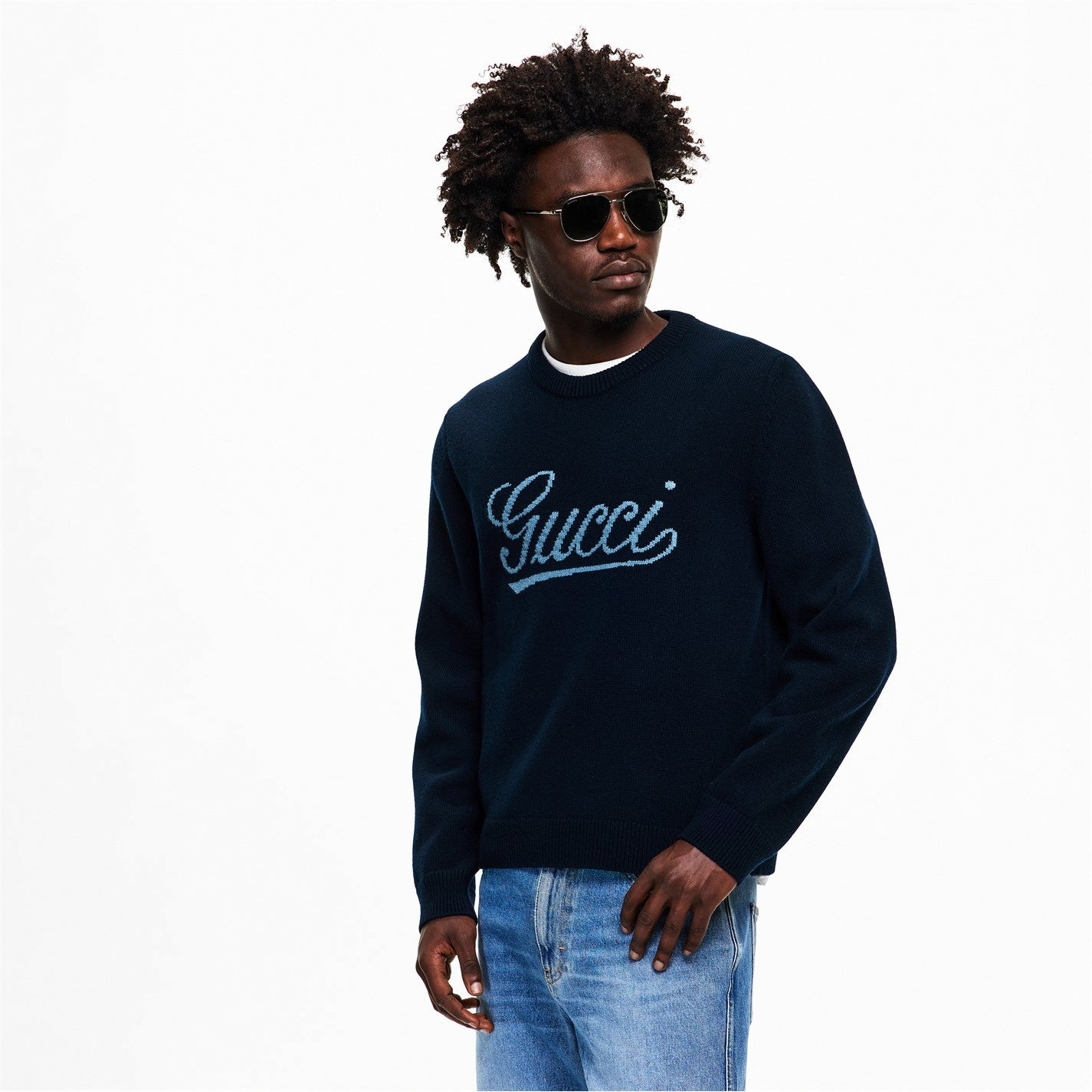 Gucci Script Logo Crew Neck Jumper - image 4