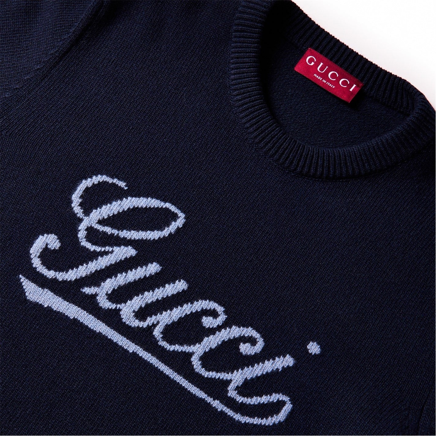 Gucci Script Logo Crew Neck Jumper - image 3