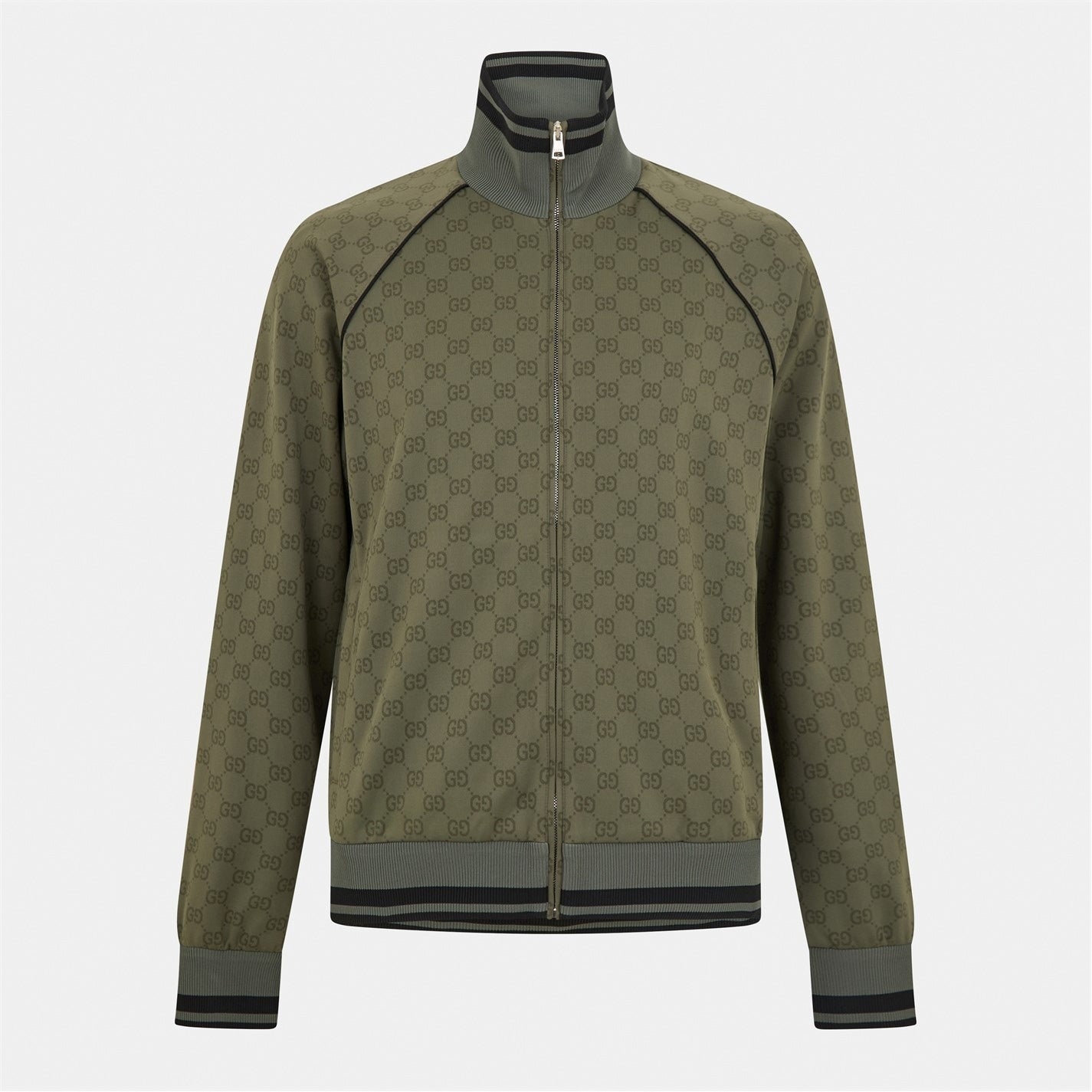 Gucci GG Military Monogram Zip Tracksuit Top