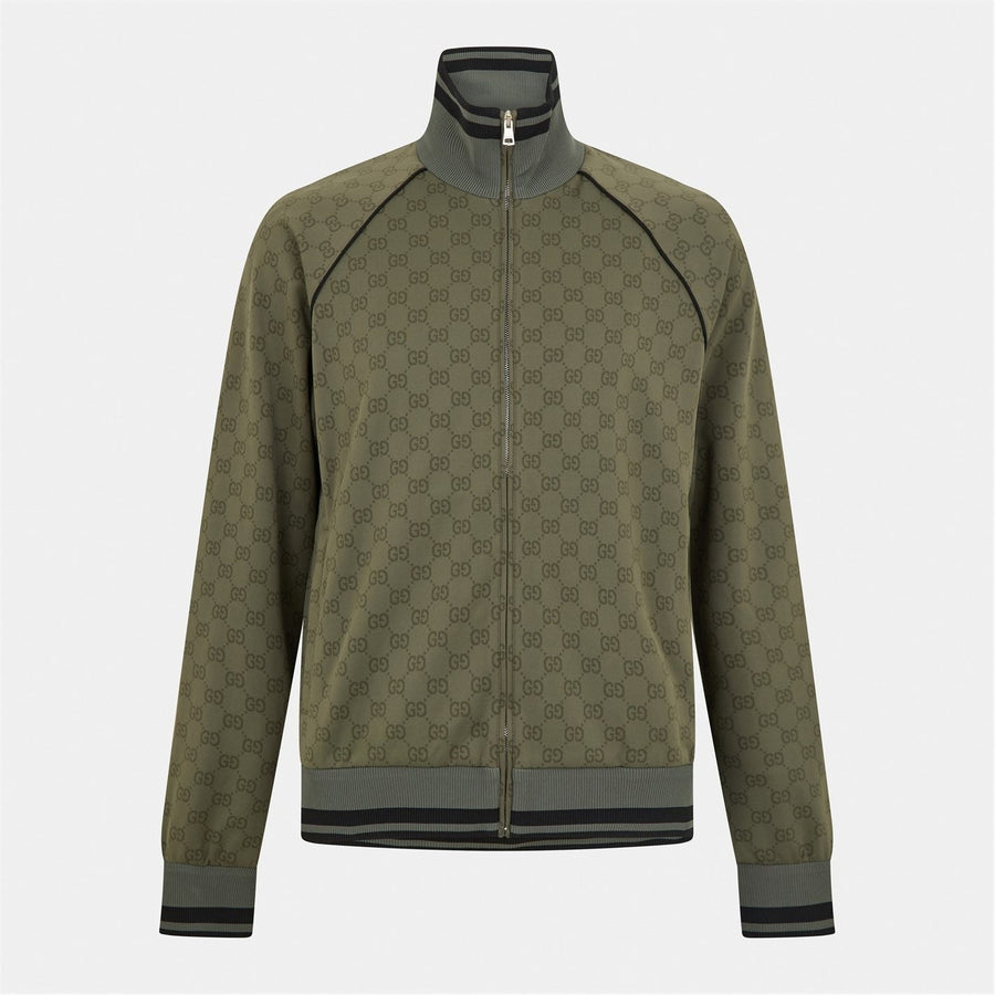 Gucci GG Military Monogram Zip Tracksuit Top