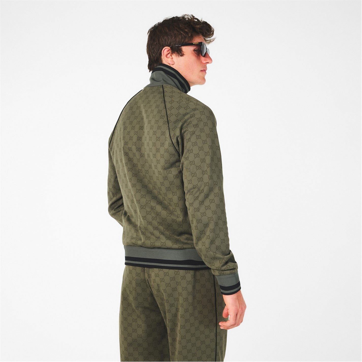 Gucci GG Military Monogram Zip Tracksuit Top - image 6