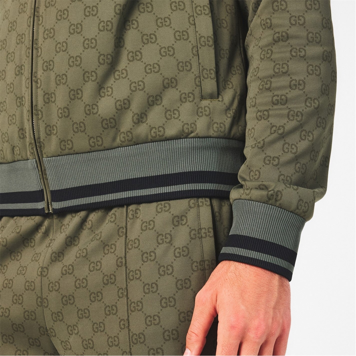 Gucci GG Military Monogram Zip Tracksuit Top - image 3