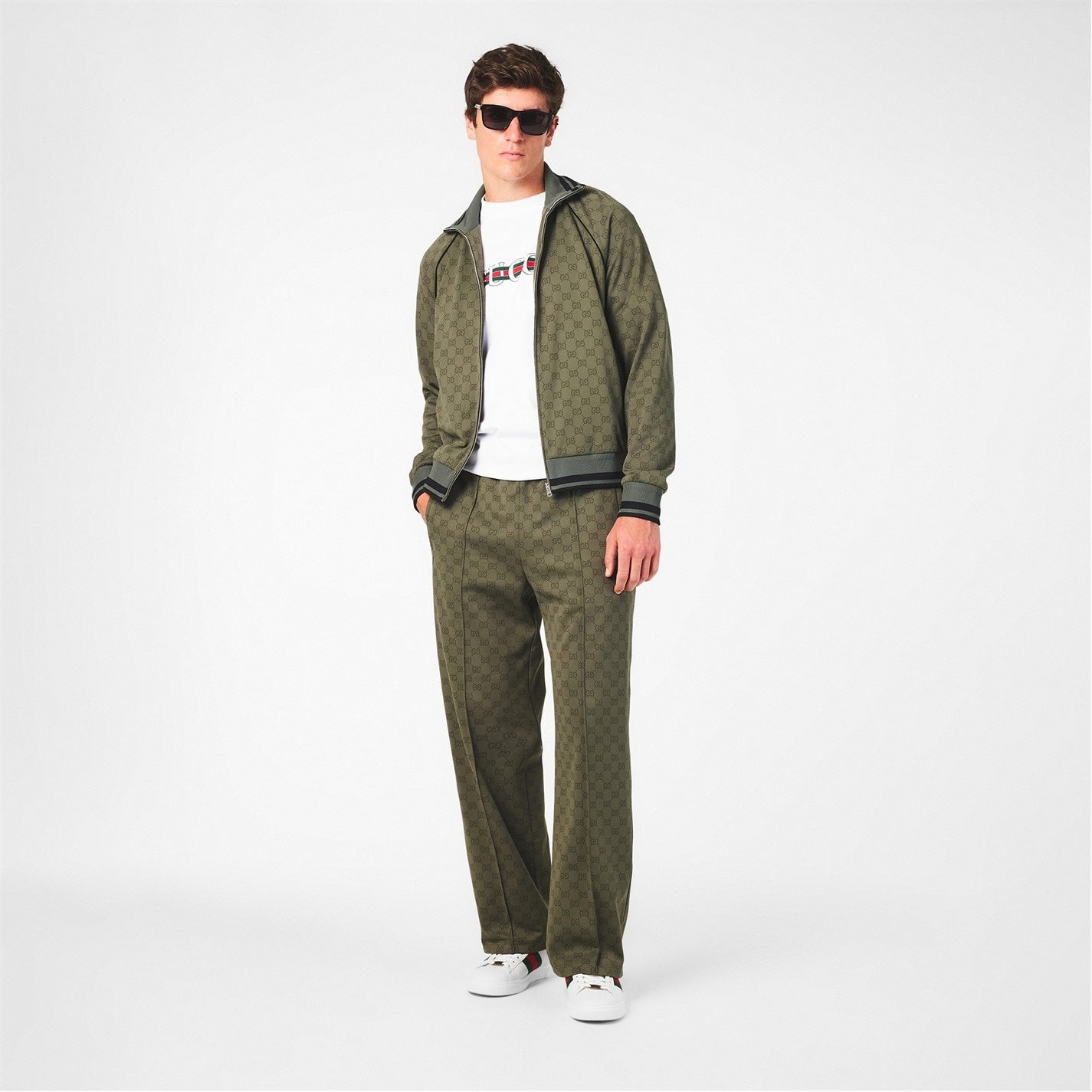 Gucci GG Military Monogram Zip Tracksuit Top - image 4