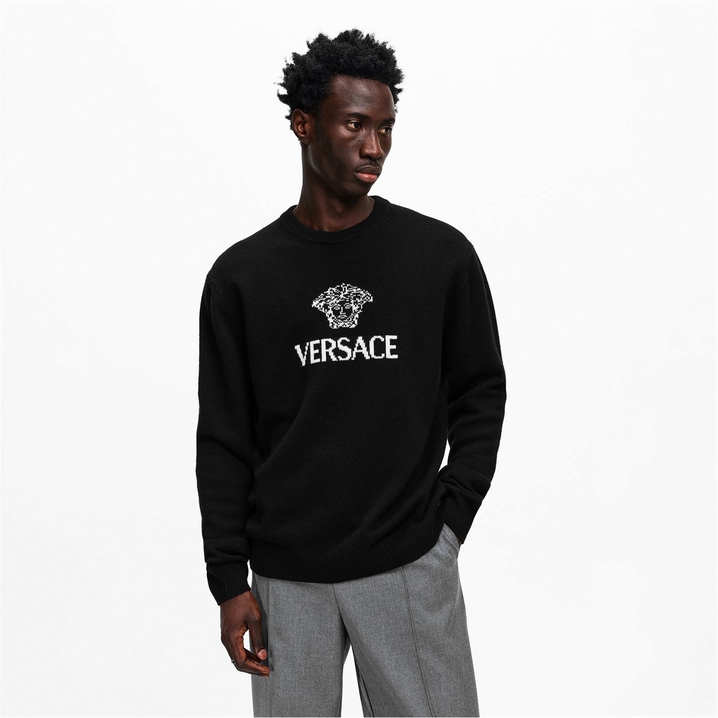 Versace Medusa Logo Crew Neck Jumper - image 4