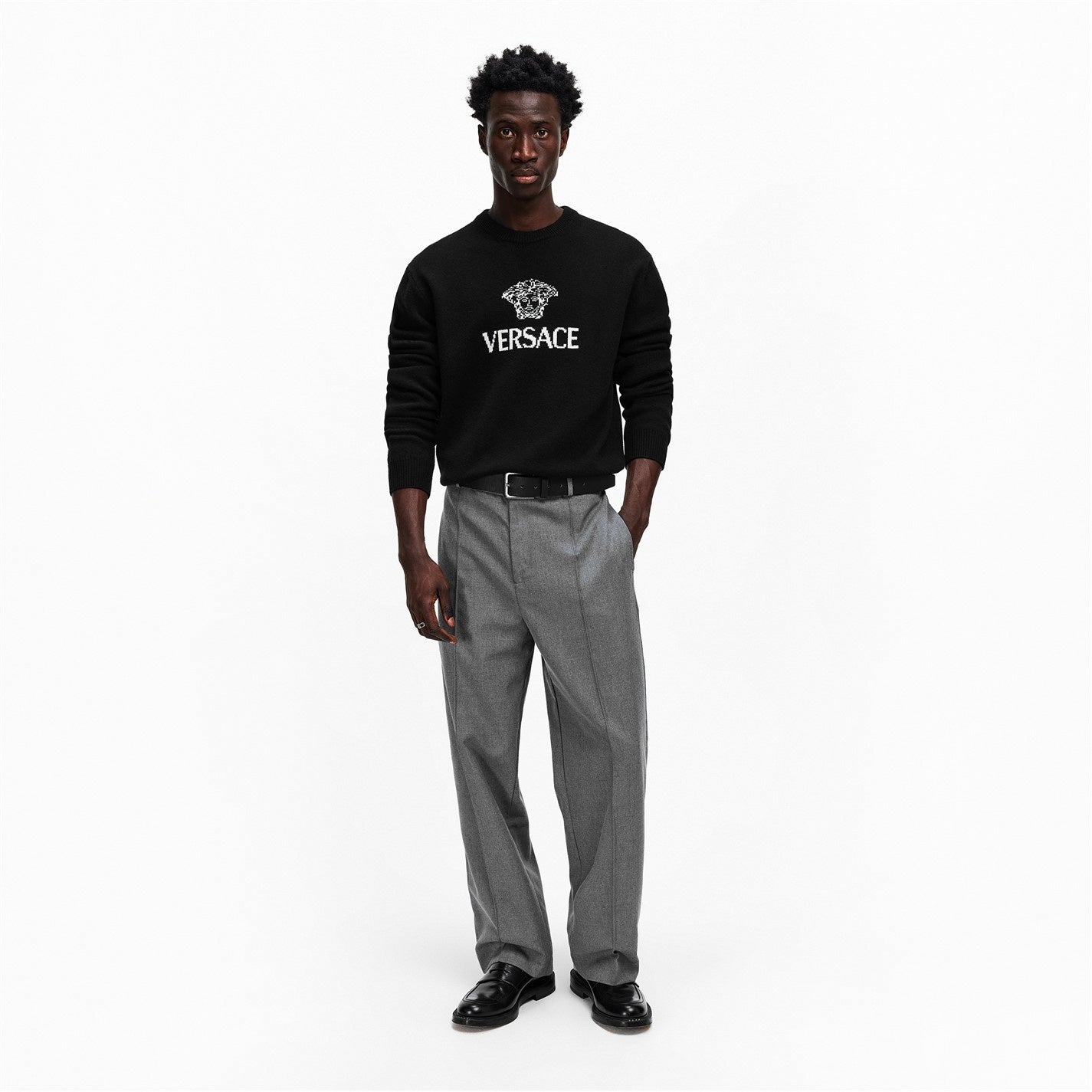 Versace Medusa Logo Crew Neck Jumper - image 6