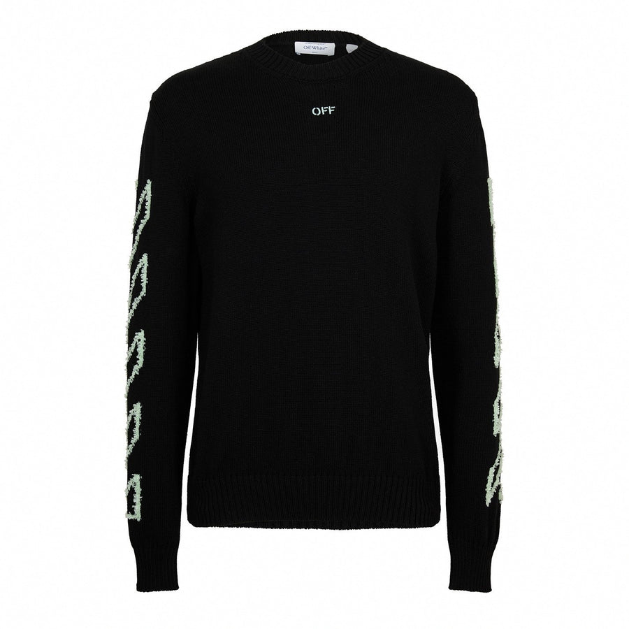 Off-White Diagonal Arrow Crew Neck Jumper