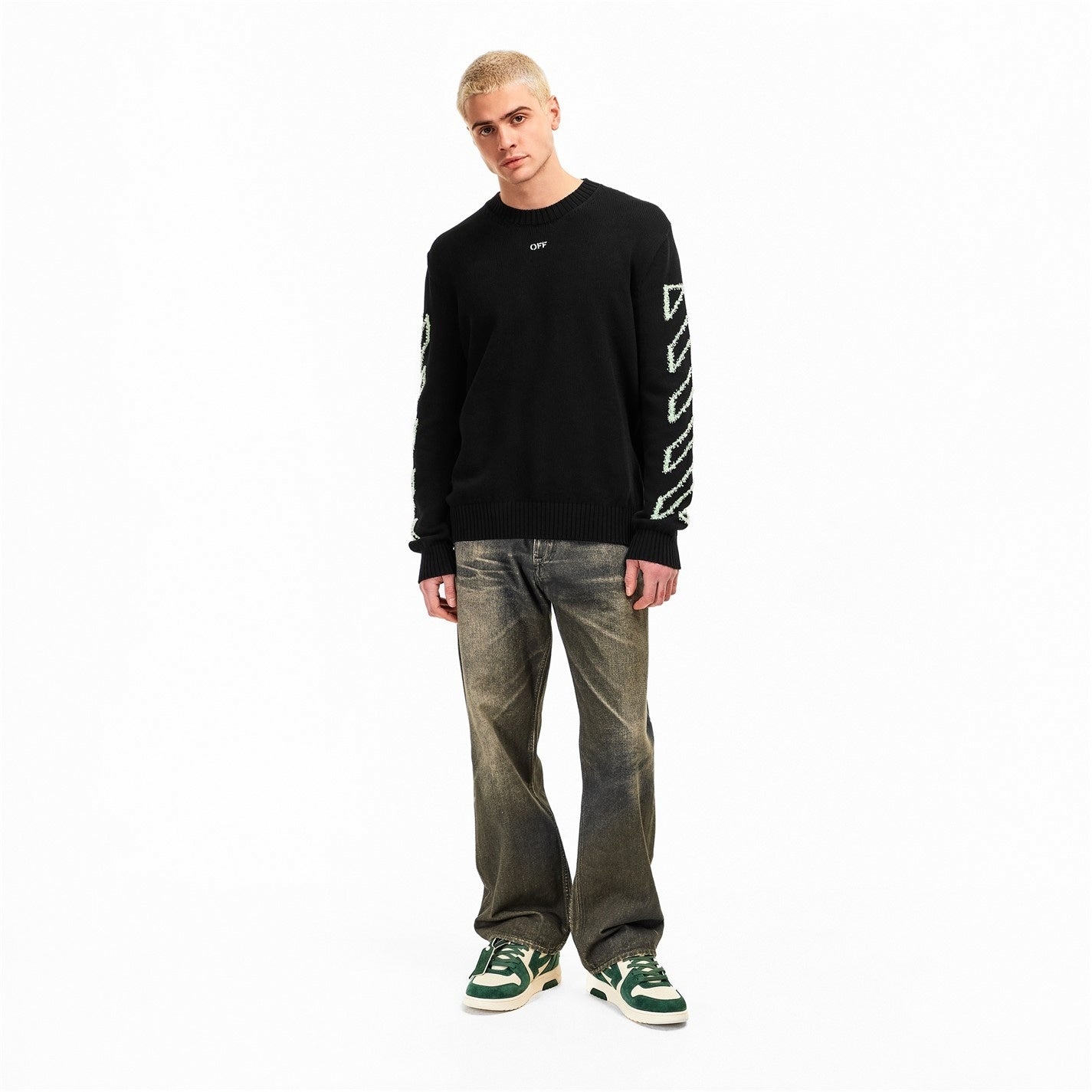Off-White Diagonal Arrow Crew Neck Jumper - image 6