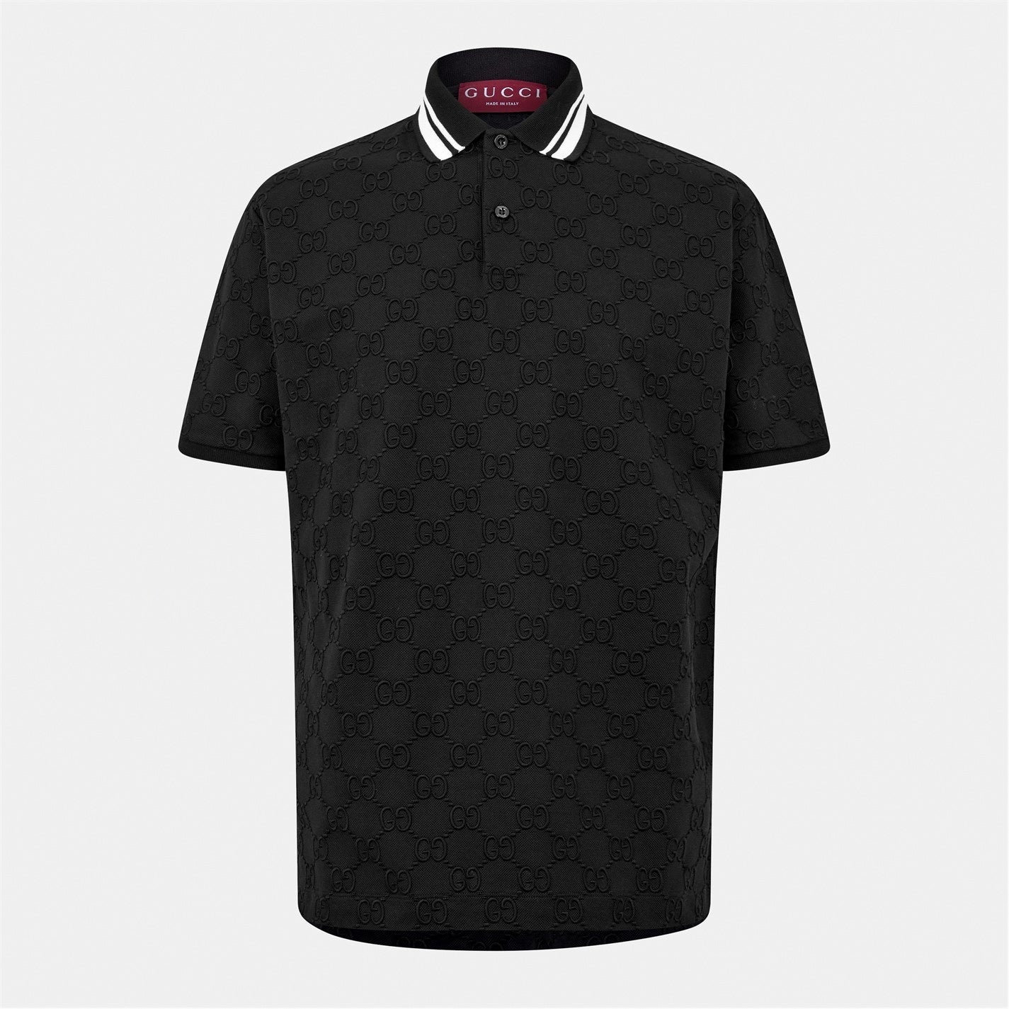Gucci GG Jacquard Cotton Polo Shirt