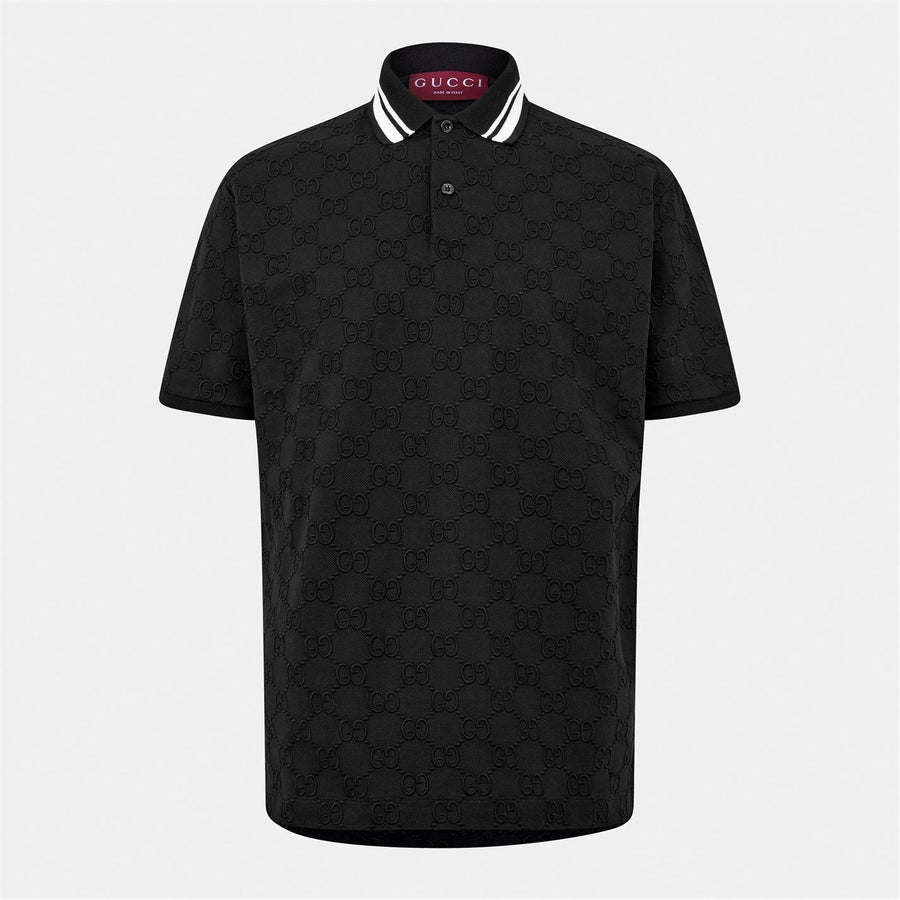 Gucci GG Jacquard Cotton Polo Shirt