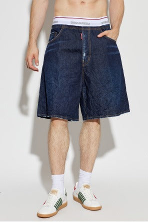 Dsquared2 Men’s Navy Blue Denim Shorts - image 2