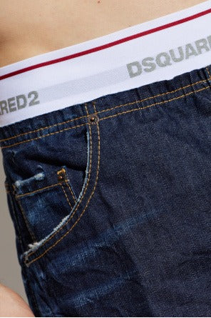 Dsquared2 Men’s Navy Blue Denim Shorts - image 3