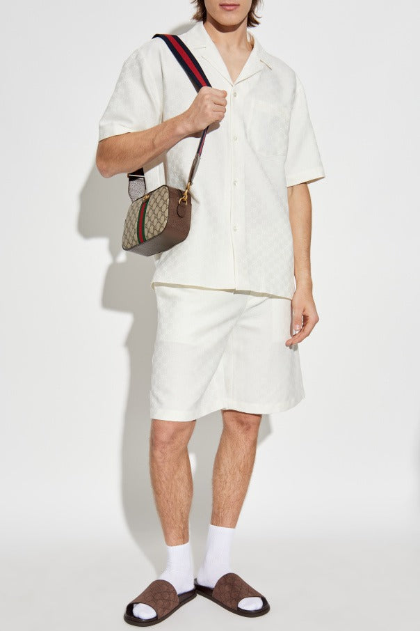 Gucci Men’s White Shirt with GG pattern - image 3