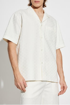 Gucci Men’s White Shirt with GG pattern - image 2