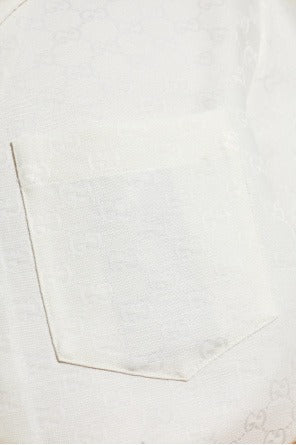 Gucci Men’s White Shirt with GG pattern - image 5