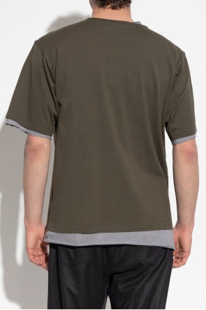 Dolce & Gabbana Men’s Green Double-Layer T-Shirt - image 3