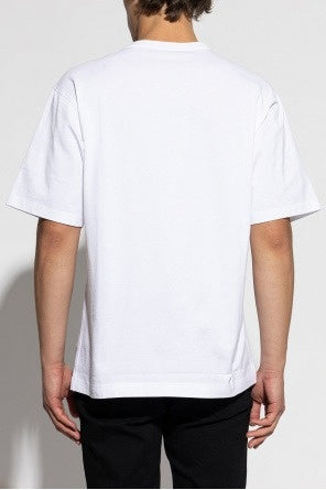 Dolce & Gabbana Men’s White T-Shirt with embroidered logo - image 4